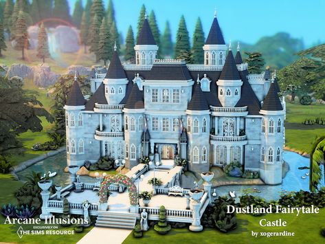 Sims 4 Victorian Castle, Sims 4 Houses Gothic, Sims 4 Castle Layout Floor Plans, The Sims 4 Castle No Cc, Small Castle Layout, Bloxburg Castle Ideas Layout, Ts4 Castle Cc, Sims 4 Royal Castle, Sims4 Castle