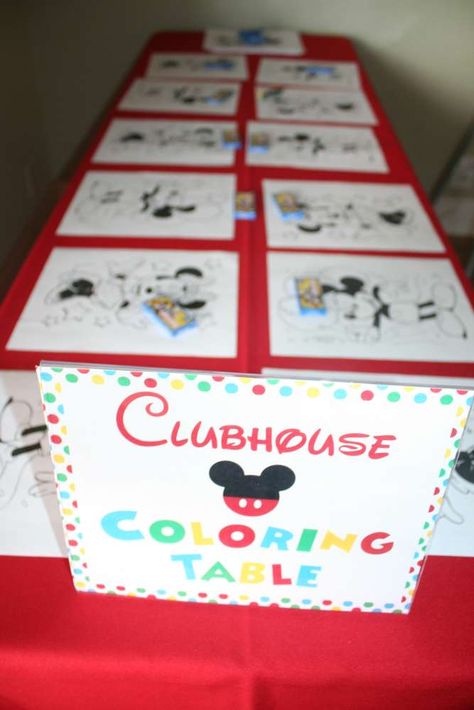 Mickeys Club House Birthday Party, Mickey Mouse Clubhouse Birthday Party Games, Mickey Party Games, Mickey Mouse Clubhouse Party Games, Mickey Mouse Clubhouse 1st Birthday, Mickey Mouse Clubhouse First Birthday, Mickeys Clubhouse Birthday, Kids Art Station, Mickey Clubhouse