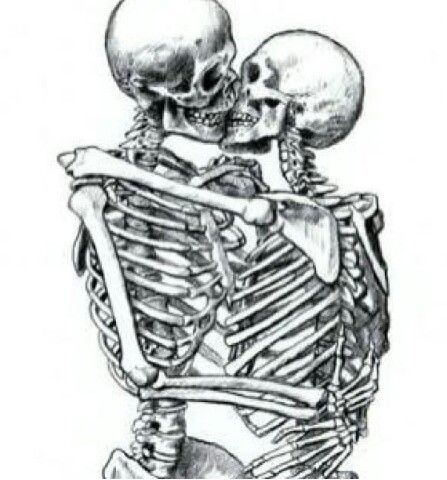 I love this picture because you don't know their body parts or their race or what they look like all you can tell is it is two people who love each other. In the end shouldn't that be all that matters? Skeleton, Tattoo Ideas, Tattoos, White, Black