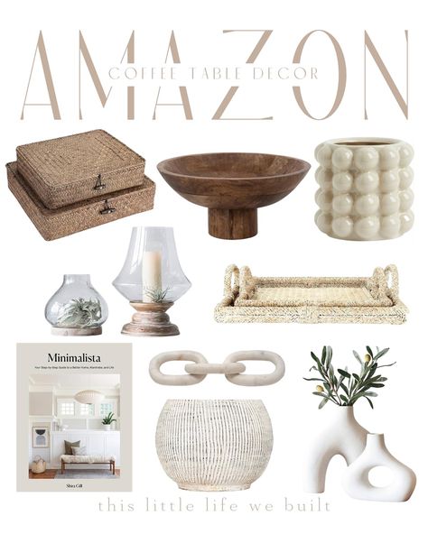 Amazon coffee table decor! Amazon, Amazon home, home decor, seasonal decor, home favorites, Amazon favorites, home inspo, home improvement Follow my shop @thislittlelifewebuilt on the @shop.LTK app to shop this post and get my exclusive app-only content! #liketkit #LTKstyletip #LTKhome #LTKSeasonal @shop.ltk https://liketk.it/4fxe9 Amazon Coffee Table Decor, Corner Dining Room Decor, Amazon Influencer Home Decor, Corner Dining Room, Aesthetic Amazon, Hipster Room Decor, Home Decor Finds, Tumblr Rooms, Amazon Coffee