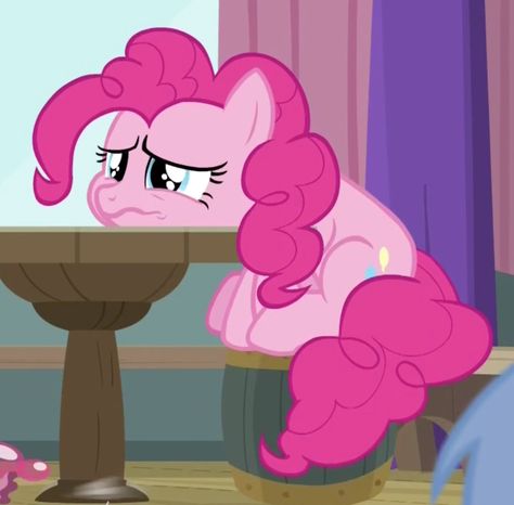 #2122290 - a trivial pursuit, cropped, earth pony, female, mare, pinkie pie, pony, sad, safe, screencap, sitting, solo, spoiler:s09e16, table - Derpibooru Pinkie Pie Reaction Pic, Pinkie Pie Aesthetic, Pinkie Pie Pfp, My Little Pony Aesthetic, Pinkie Pie Icon, Pink Pie, Mlp Icons, Trivial Pursuit, Kin List