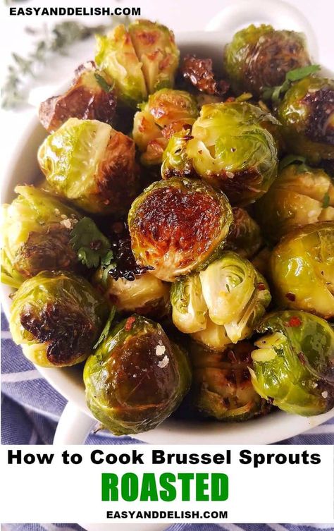 Find out how to cook Brussels sprouts 6 different ways: roasted, sautéed, braised, steamed, in the crockpot, and in the Instant Pot. In addition, learn how to buy, clean, trim, and cut sprouts properly! Easy Healthy Food, Cooking Brussel Sprouts, Salsa Verde Chicken, Easy Salsa, Easy Freezer Meals, Healthy Veggies, Roasted Brussel Sprouts, Brussels Sprouts, Vegetable Dishes