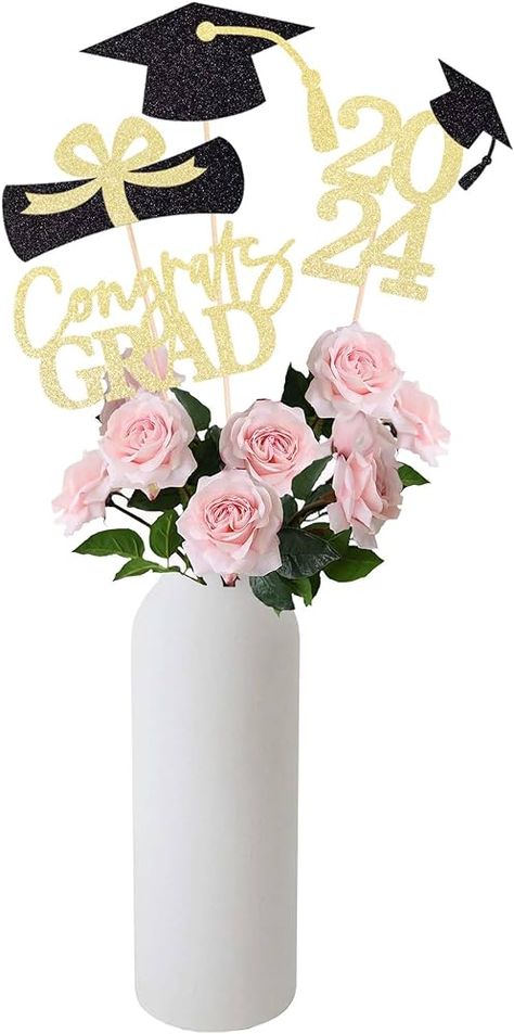 Amazon.com: Gexolenu 16 PCS Gold and Black Double-Sided 2024 Graduation Centerpieces for Tables, 2024 Table Toppers Party Centerpiece Sticks Party Supplies, Graduation Party Decorations Class of 2024, Set of 4 : Toys & Games Kids Party Centerpieces, Graduation Centerpieces, Graduation Table Decorations, Centerpieces For Tables, Graduation Tables, Graduation Party Diy, Graduation Party Centerpieces, Party Table Centerpieces, Graduation Party Decorations