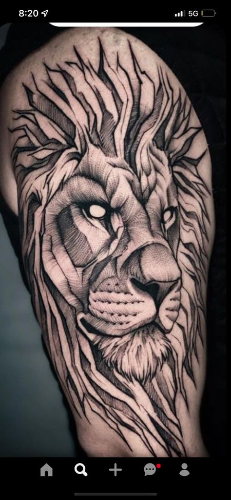 Lion Tattoo Design Men Ideas, Blackwork Lion Tattoo, Lion Tatoos Men Art Designs, Lion Sketch Tattoo, Lion Tattoo For Men, Lion Tattoo Men, Lion Tattoo Ideas For Men, Lion Face Tattoo, Geometric Lion Tattoo