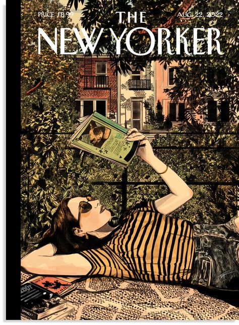 Nicole Rifkin’s “Sun-Dappled” | The New Yorker The New Yorker Magazine, New Yorker Magazine, New Yorker Covers, August 22, News Studio, Print Magazine, 영감을 주는 캐릭터, The New Yorker, Summer Reading