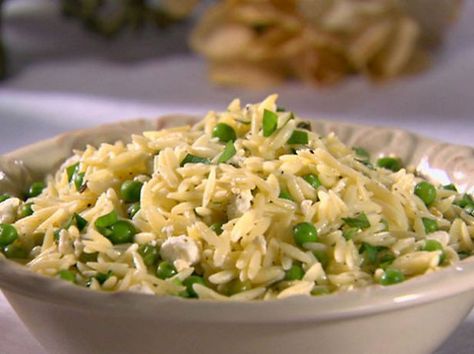 Warm Orzo Salad with Mint and Feta Warm Orzo Salad, Basil Orzo, Sandra Lee Recipes, Salad With Mint, Orzo Salad Recipes, How To Cook Orzo, Taco Salad Recipes, Orzo Recipes, Sandra Lee