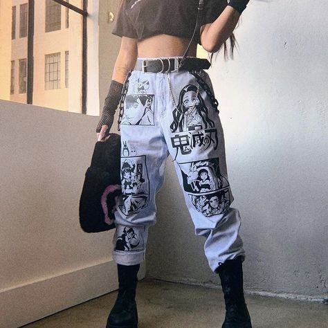 Nava Rose, Anime Pants, Tiktok Tutorial, Diy Tiktok, Asos Boots, Painted Clothes Diy, E Girl Outfits, Diy Jeans, Anime Inspired Outfits