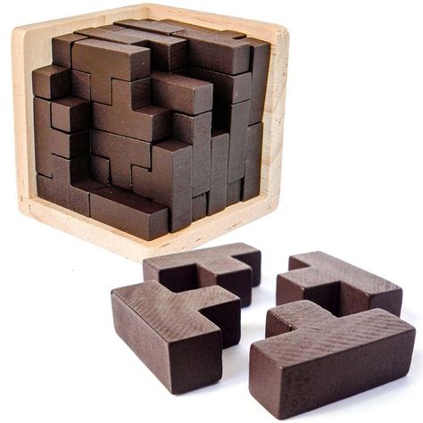 3D Tetris Puzzle for Exploring Creativity Tetris Puzzle, Wooden Puzzle Box, Mind Puzzles, Creative Thinking Skills, Brain Puzzles, Fun Brain, Brain Teaser Puzzles, Cube Puzzle, Fun Games For Kids