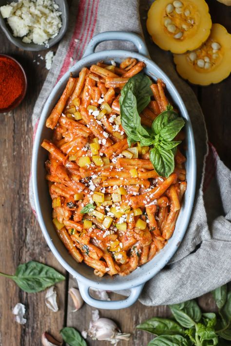 A luscious, tangy, Cajun style pasta. The almonds in the sauce make it rich, and amazingly flavorful. The Cajun spice and pumpkin make this so festive and delicious for the season. First of all, I'd like to thank you all for the overwhelming... #cajunpasta #CajunPastaPumpkin #cajunpumpkinpasta Pasta Pumpkin, Pumpkin Pasta Recipe, Pasta With Tomato Sauce, Cooking Pasta, Cajun Pasta, Pasta Noodle Recipe, Creamy Pasta Dishes, Creamed Onions, Pumpkin Pasta