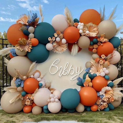 Amazon.com: Dusty Blue Orange Balloon Garland Double Stuffed Burnt Orange White Sand Beige Balloon Dark Teal Blush Balloon Arch Kit for Boho Baby Shower Birthday Wedding Fall Party Decoration : Toys & Games Orange And Blue Gender Reveal, Boho Western Balloon Garland, Teal And Orange Party Decor, Orange And White Birthday Decorations, Balloon Decorations Fall, Fall Gender Reveal Balloon Arch, Fall Theme Balloon Arch, Fall Wedding Balloon Arch, Burnt Orange Birthday Theme