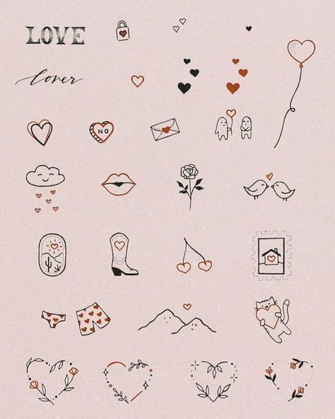 Small Girly Tattoos, Pattern Sketch, Single Needle Tattoo, Cute Tiny Tattoos, Cute Small Tattoos, Small Hand Tattoos, Discreet Tattoos, Girly Tattoos, Dainty Tattoos