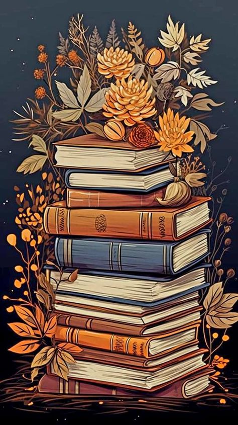 Autumn Book Wallpaper, Book Phone Wallpaper Backgrounds, Iphone Book Wallpaper, Fall Books Wallpaper, Wallpaper Autumn Iphone, Spicy Book Wallpaper, Books Background Wallpapers, Books Wallpaper Backgrounds, Fall Books Aesthetic