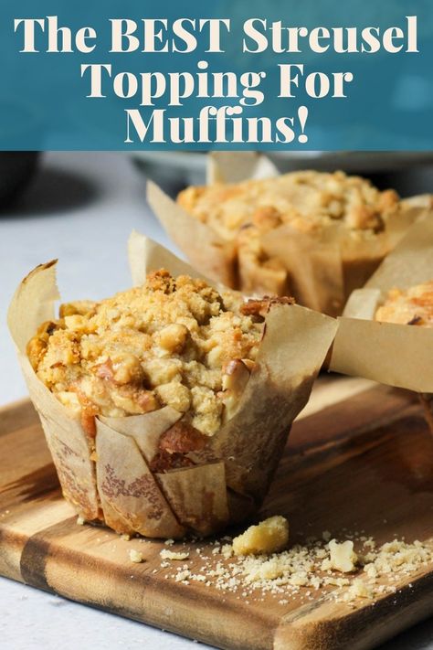 This is the BEST streusel topping for muffins and coffee cakes! via @bessiebakes Streusel For Muffins, Muffins With Toppings, Muffin Strudel Topping, Maple Nut Muffins, Strudel Topping For Muffins, Almond Streusel Topping, Strussel Topping For Muffins, Best Ever Muffins, Muffin Streusel Topping