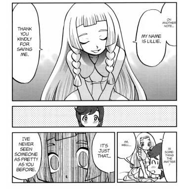 Spoilers from the latest chapter of Pokemon Special Sun and Moon Pokemon Elio X Lillie, Elio X Lillie, Pokémon Comic, Sun Pokemon, Lillie Pokemon, Pokemon Lillie, Pokémon Ships, Funny Pokemon, Pokemon Adventures