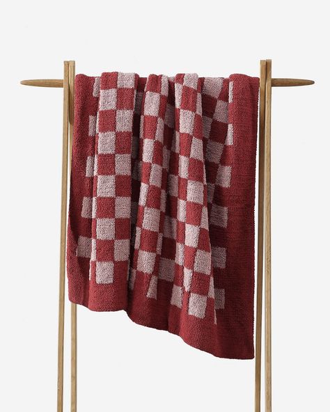 Sunday Citizen Checkerboard Throw Sunday Citizen, Casually Chic, Dining Room Accessories, Throw Blanket Size, White Throw, White Throws, Double Knit, Mean It, Blanket Sizes