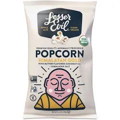 I Love Everything About Lesser Evil Popcorn...Except the Name | Bon Appétit Evil Buddha, Clean Snacks, Popcorn Snacks, Organic Snacks, Organic Butter, Organic Rice, Salty Snacks, Buddha Bowl, Buying Groceries