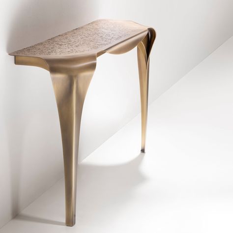 Design by Nikita Bettoni Finish: DeErosion Brass Material: Brass Dimensions: H: 85cm (33.4"), L: 140cm (55.1"), D: 43cm (17") Made to orderDispatched within 6-8 weeks If you need more details regarding this item please feel free to contact us at info@monologuelondon.com. Please note that delivery times may be longer for shipping outside of the UK. Host Station, Modular Coffee Table, Brass Console Table, Console Table Design, Duplex Design, Metal Console, Post Metal, Circular Table, Furniture Classic