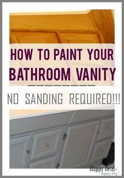 Painted Vanity Bathroom, Frugal Decor, Painting Bathroom Cabinets, Vanity Makeover, Bathroom Vanity Makeover, Diy Bathroom Vanity, Painted Vanity, Old Bathroom, Bathroom Redo