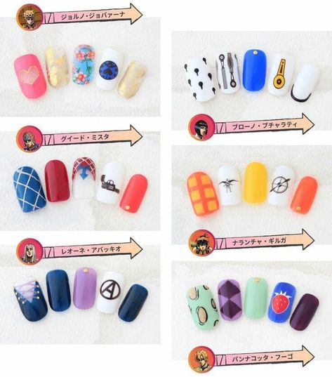 Jojo Inspired Nails, Jojo's Bizarre Adventure Nails, Jjba Nails, Jojo Nails, Nail Station, Eye Nail Art, Mens Nails, Anime Nails, Really Cute Nails