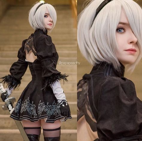 Nier Automata Cosplay, 2b Cosplay, Leotard Costume, Nier Automata, Figure Poses, Drawing Stuff, Cosplay Characters, Cute Cosplay, Amazing Photos