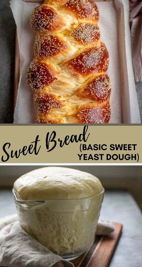 Sweet Yeast Dough, Sweet Bread Recipe, Yeast Dough, Coconut Bread, Yeast Breads, Bread Loaf, Bread Machine Recipes, French Toast Casserole, Bread Recipes Sweet