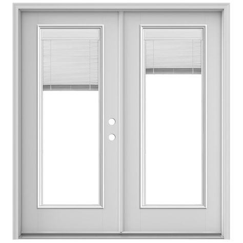 Patio Door Shutters, Double Patio Doors, French Patio, French Doors Exterior, French Doors Patio, Mini Blinds, Glass Insulators, Shutter Doors, Patio Door