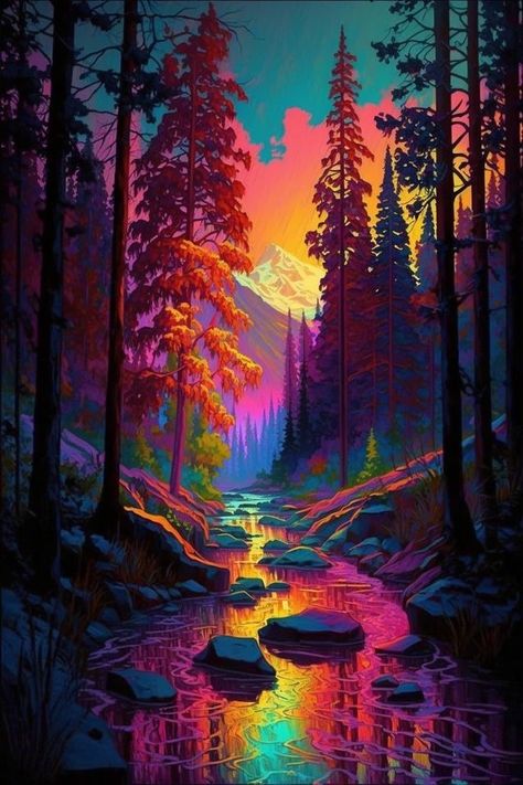 March Aesthetic, August Aesthetic, Psychadelic Art, Psy Art, Summer Escape, Beautiful Art Pictures, Art Painting Gallery, Art Gallery Wallpaper, Cool Wallpapers Art