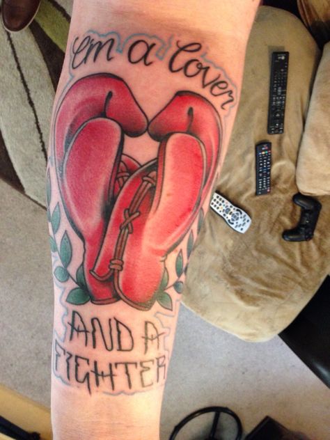 I'm a lover and a fighter Lover Not A Fighter, Fighter Tattoo, Tattoo Art, Portrait Tattoo, Tatting, Art Tattoo, I Hope, Tattoos, Quick Saves