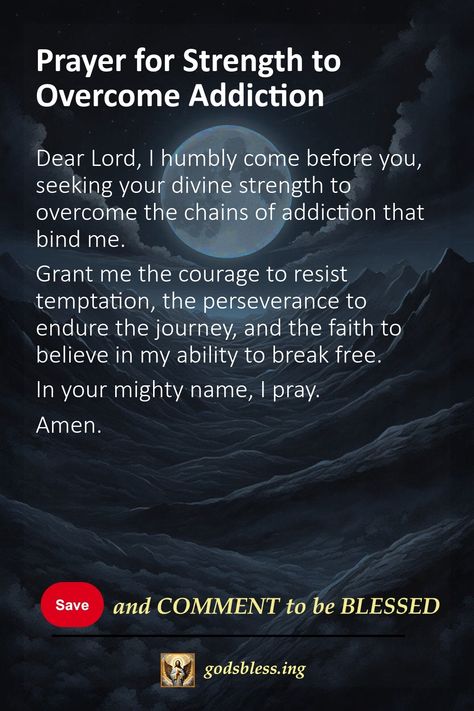 Prayer for Strength to Overcome Addiction Prayers For Addicts Recovery, Prayer For Addicts Recovery, Prayers For Addicts, Scriptures For Addicts, Prayers Against Spiritual Attacks, Powerful Prayers Against Spiritual Attacks, Prayer Against Spiritual Attack, Prayer For Boyfriend, Prayer For A Friend