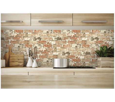 Exposed brick wall decor