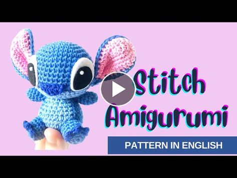 Crocheted Stitch Doll, Stitch Eyes On Crochet, Crochet Stitch Character Free Pattern, Lilo Stitch Crochet, Crochet Lilo And Stitch Pattern Free, Crochet Pattern For Stitch Doll, Crochet Stitch Amigurumi, Stitch Crochet Pattern Free, Crocheted Lilo And Stitch