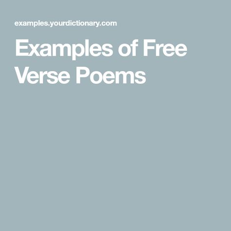 Free Verse Poems Examples, Free Verse Poetry Examples, Poetry Examples, Narrative Poetry, Free Verse Poetry, Free Verse Poems, Types Of Poems, Winter Poems, Shakespeare Sonnets