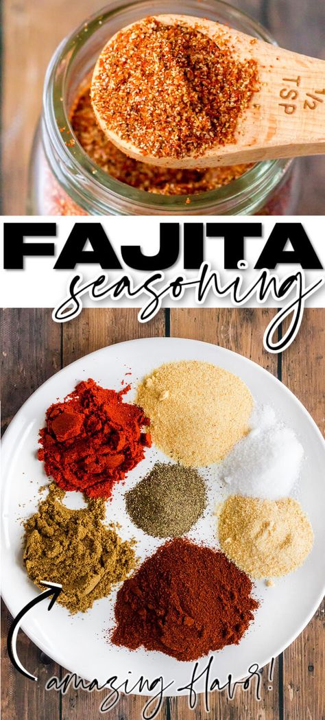 BEST FAJITA SEASONING Chicken Tacos Recipes, Best Chicken Tacos, Chicken Fajitas Seasoning, Tacos Crockpot, Beef Fajita Marinade, Homemade Fajitas, Fajita Seasoning Recipe, Fajita Mix, Fajita Seasoning Mix