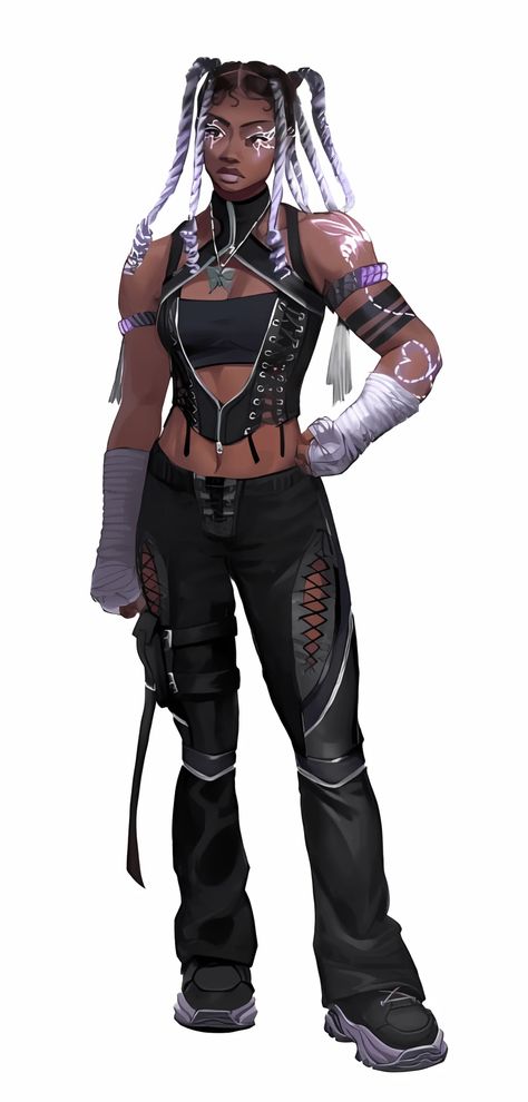 Zuri | Fortnite Wiki | Fandom Punk Character, V Bucks, Cyberpunk Fashion, Cyberpunk Character, Black Characters, Black Anime Characters, Black Art Pictures, Game Character Design, Urban Fantasy