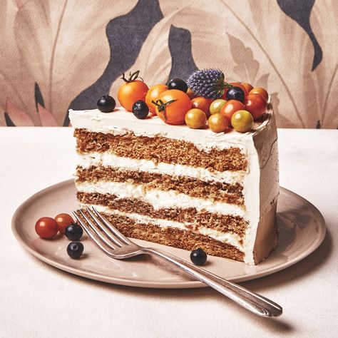 Strong coffee can replace the espresso in this stunning coffee-and-cream tiramisù layer cake from pastry chef Natasha Pickowicz. Mascarpone Mousse, Cake With Mascarpone, New Years Eve Dessert, Coconut Flan, Cake Pie, Giada De Laurentiis, Banana Cream Pie, Mousse Recipes, Bon Appetite