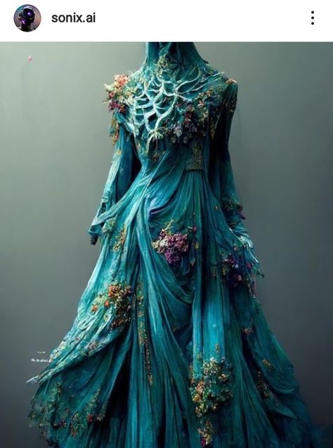 Nature Inspired Dress, Fairy Dresses, Fantasy Dresses, Fantasy Gowns, Fairytale Dress, Fantasy Dress, Fashion Inspiration Design, Costume Outfits, Fantasy Clothing