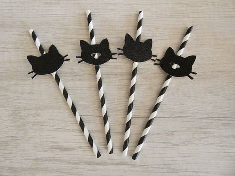 Excited to share the latest addition to my #etsy shop: Cat Straws/Black Cat Straws/Kitty Party/Kitty Birthday Party/Halloween Black Cat Party/Black Cat Decorations/Meow Party/Cat Party Ideas https://etsy.me/3EtJHFK #birthday #black #halloween #white #partystraws #drink Black Cat Birthday Party Ideas, Black Cat Decorations, Cat Party Ideas, Black Cat Party, Black Cat Birthday, Cat Decorations, Cat Baby Shower, Kitty Birthday Party, Cat Themed Birthday Party