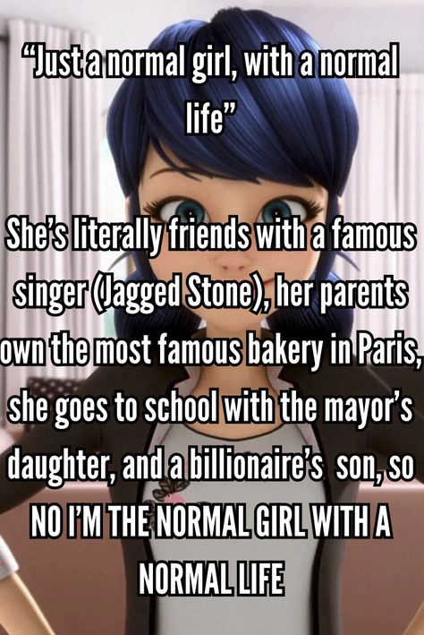 Miraculous Ladybug Whisper, Miraculous In Real Life, Miraculous Ladybug Quotes, Miraculous Whispers, Ladybugs Movie, Miraculous Ladybug Oc, Miraculous Ladybug Memes, Miraculous Ladybug Fanfiction, Normal Girl