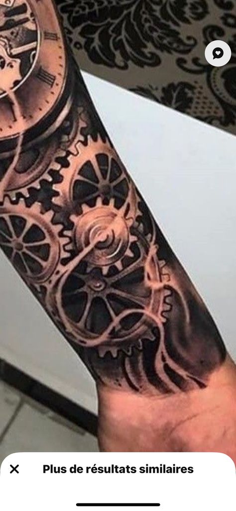 Mechanical Tattoos For Men, Mechanical Arm Tattoo, Mechanic Tattoo, Man Gear, Mechanical Arm, Tattoo Designs Men, Arm Tattoo, Tattoos For Guys, Tattoo Designs