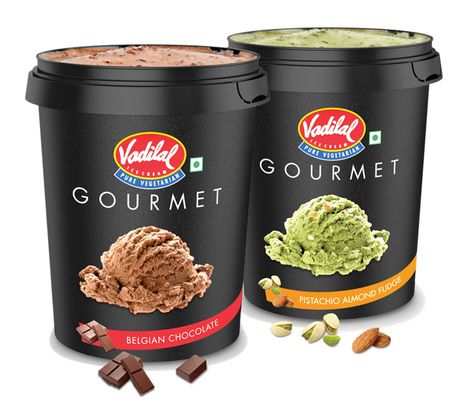 Vadilal Ice Cream, Dairy Products Packaging Design, Indian Ice Cream, Dairy Packaging, Biscuits Packaging, Cream Packaging, Ice Cream Packaging, Chocolate Biscuits, Ice Cream Brands