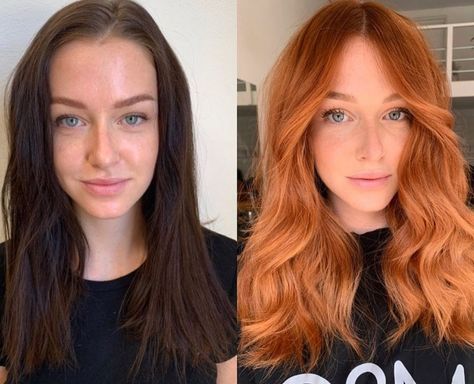 Scrolling Instagram, Before And After Hair, Ginger Hair Color, Strawberry Blonde Hair, Fashion And Beauty Tips, Red Hair Color, After Photos, Strawberry Blonde, Ginger Hair