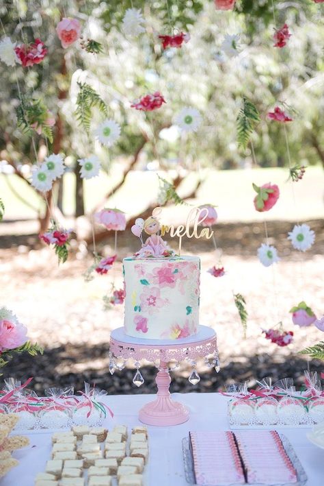 Floral Pink Birthday Party, Bows And Blooms Birthday, Floral Birthday Theme Ideas, 60th Birthday Ideas For Mom Theme Floral, Dahlia Birthday Theme, Floral 2nd Birthday Party, Floral Garland Backdrop, Floral Birthday Theme, Flower Themed Birthday Party