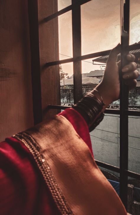 Girl, girl's hand,red saree, Indian girl, windows Desi Red Aesthetic, Red Desi Aesthetic, Red Saree Aesthetic, Saree Aesthetics, Aesthetic Purse, Desi Aesthetics, Pacific Islander, Dark Love, Traditional Indian Outfits