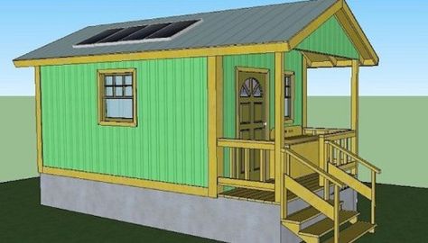 300 Sq. Ft. 10' x 30' Tiny House Design Small Cabin House Plans, Tiny Cabin Design, Small Cabin House, Frame Cabin Plans, Homeless Housing, A Frame Cabin Plans, Off Grid Tiny House, Trailer Kits, Off Grid House