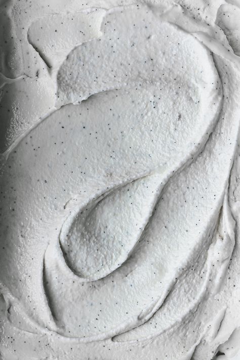 The Creamiest Vanilla Bean Ice Cream - The Kate Tin Ice Cream Vanilla, Creamy Ice Cream, Bean Ice Cream, Vanilla Bean Ice Cream, Ice Cream Machine, An Ice Cream, Soft Serve, Baking Paper, Vanilla Flavoring