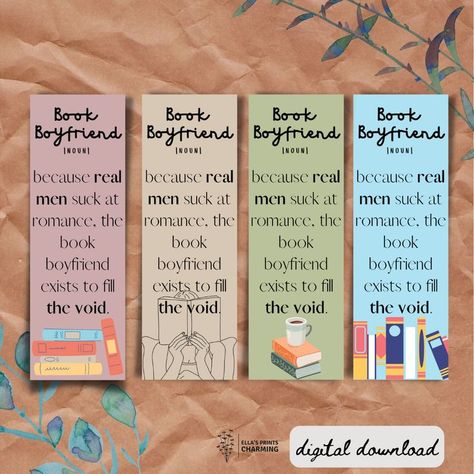 Diy Bookmark For Boyfriend, Bookmarks For Boyfriend, Bookmark For Boyfriend, Book Boyfriend Bookmark, Romance Bookmark Ideas, Bookmark Quotes, Book Lovers Club Bookmark, Bookmarks Quotes, Bookmarks Diy