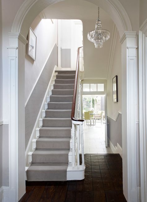 Entrance Halls - Optimise Design Renovated Victorian House, Victorian House Decor, Victorian Parlour, Victorian Stairs, Victorian House Renovation, Victorian Hall, Victorian Villa, Victorian House Interiors, Victorian Hallway