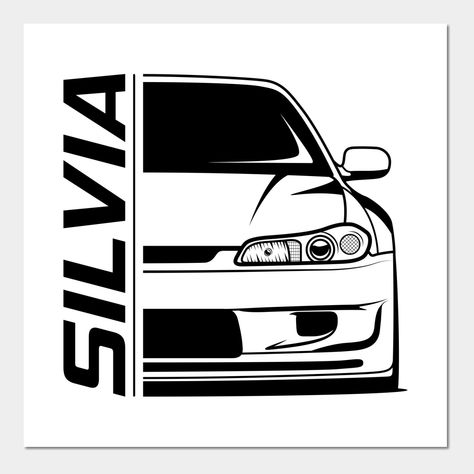 JDM S15 Silvia Front Vector Art. -- Choose from our vast selection of art prints and posters to match with your desired size to make the perfect print or poster. Pick your favorite: Movies, TV Shows, Art, and so much more! Available in mini, small, medium, large, and extra-large depending on the design. For men, women, and children. Perfect for decoration. S15 Silvia, Silvia S15, Jdm Stickers, Qhd Wallpaper, Jdm Wallpaper, Cool Car Drawings, Doodle Tattoo, Car Vector, Front Wall