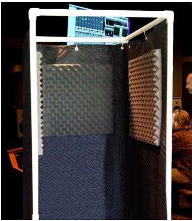 Review of DIY PVC Vocal Booth Frames design.How to Pvc Vocal Booth, Portable Vocal Booth, Diy Recording Booth, Voice Jobs, Diy Vocal Booth, Bedroom Music Studio, Sound Booth, Vocal Booth, Booth Diy