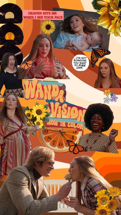 #Wandavision #wandavision70s #wandamaximoff #marvel #wandavisionwallpaper Wandavision 70s, Wanda And Vision, Marvel, Wallpapers, Pins